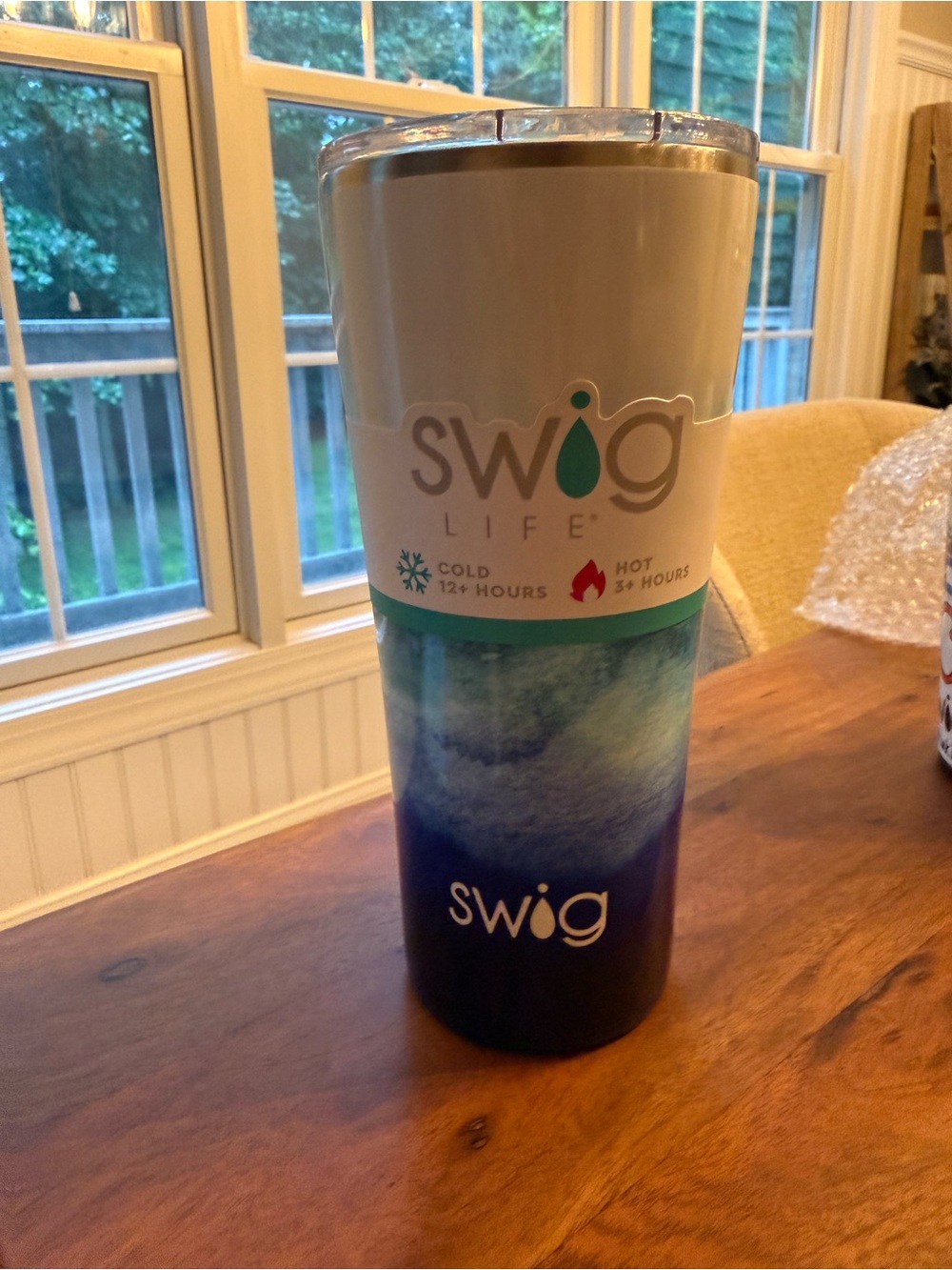 Swig Life Blue Gradient Stainless Tumbler - Double Wall Insulated